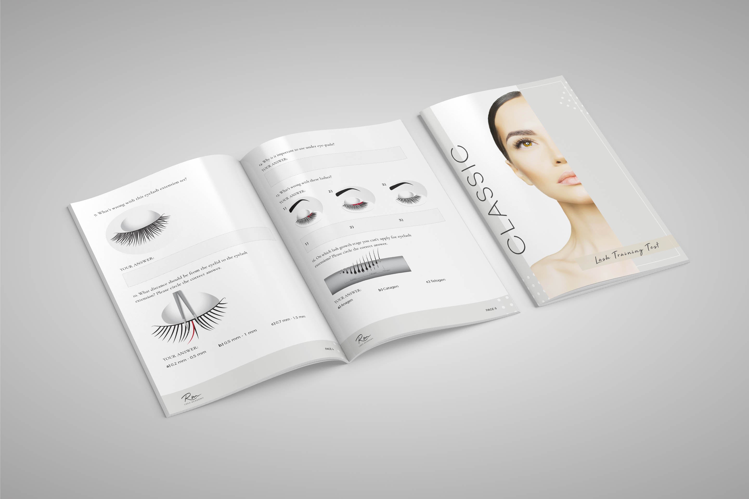 Classic Eyelash Extension Training Test
