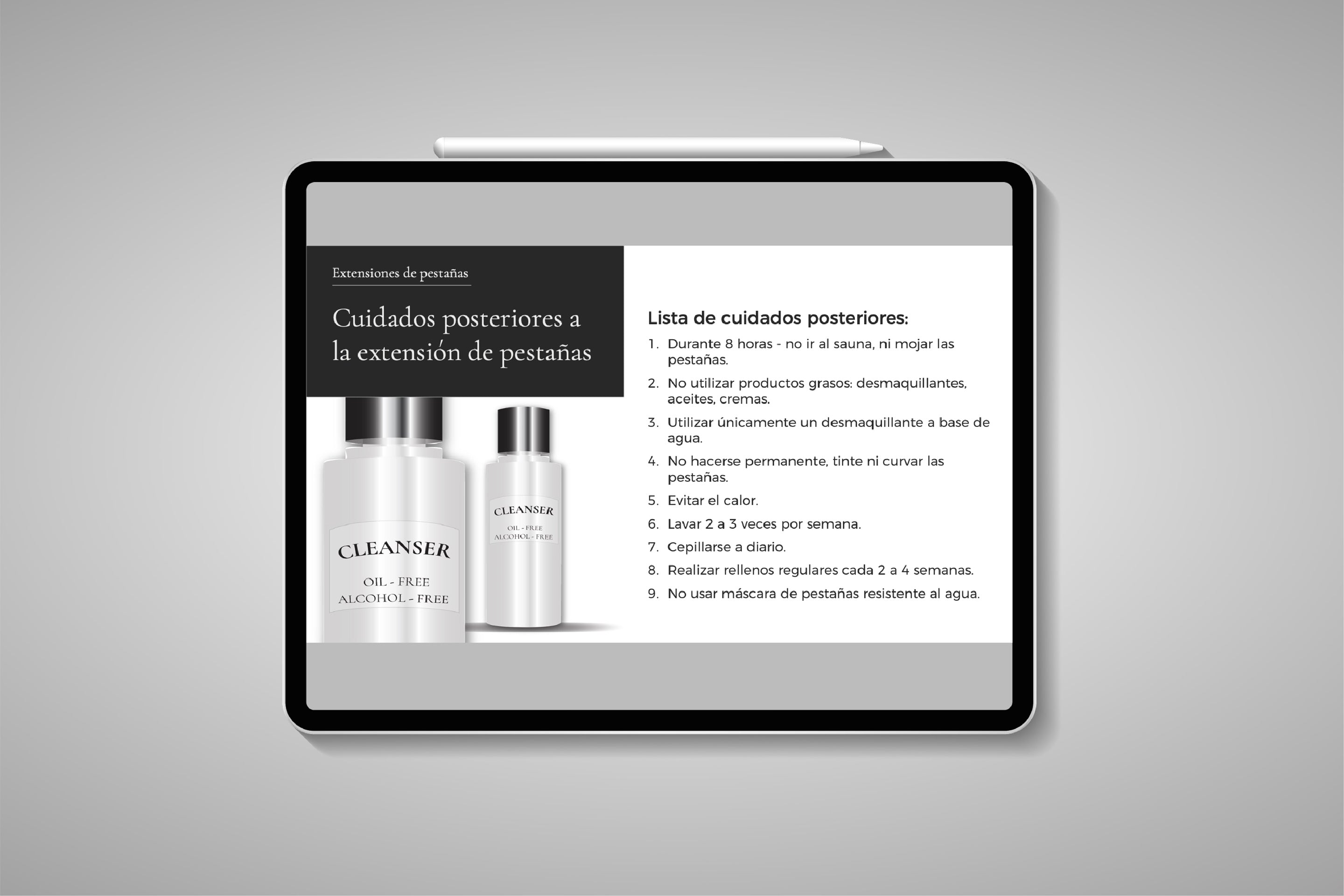 Editable Classic Lash Training Presentation in Spanish