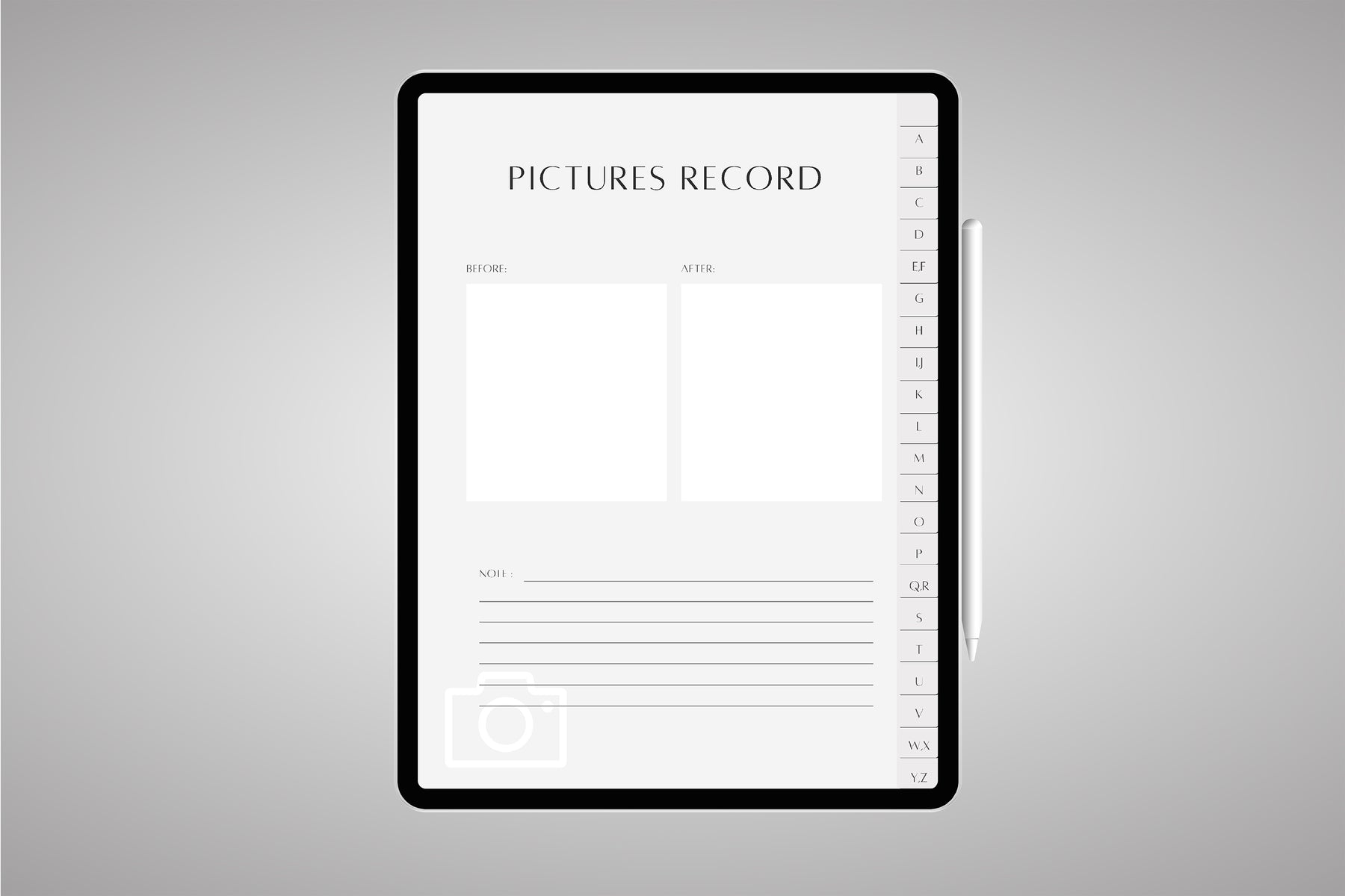 Digital Client Record Notebook │ RM Lash Academy